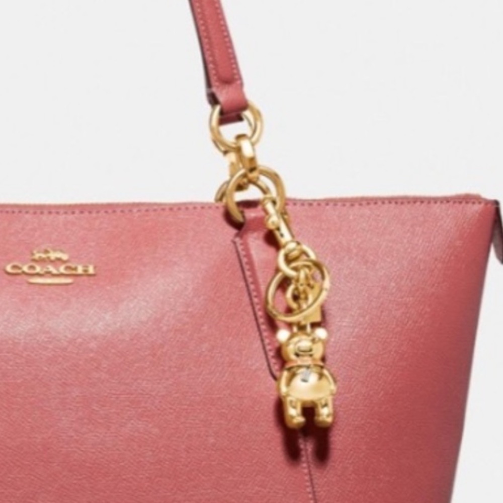 NEW COACH 3d bear bag charm rose gold - Picture 5 of 10